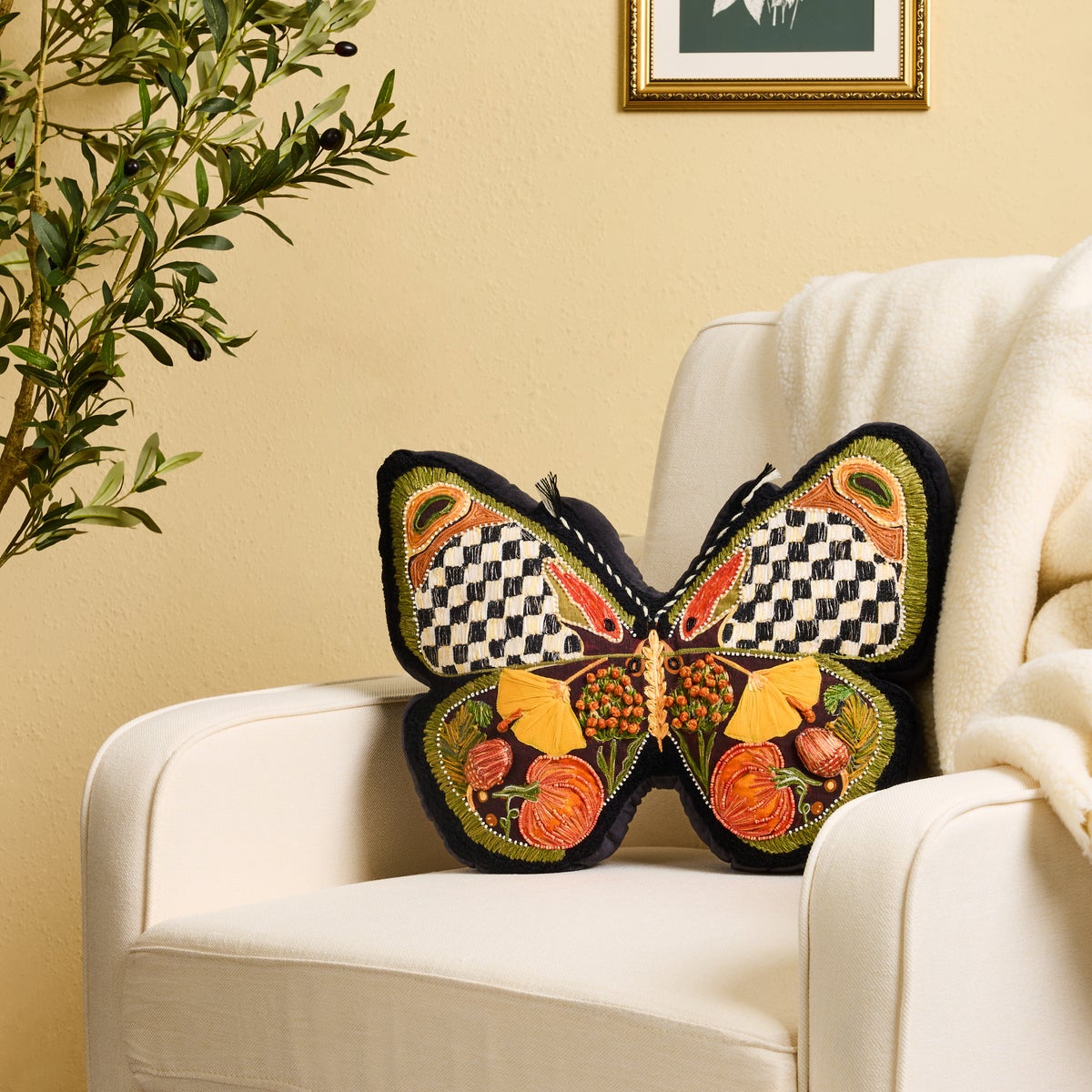 Harvest Moth Shaped Pillow - Image 2