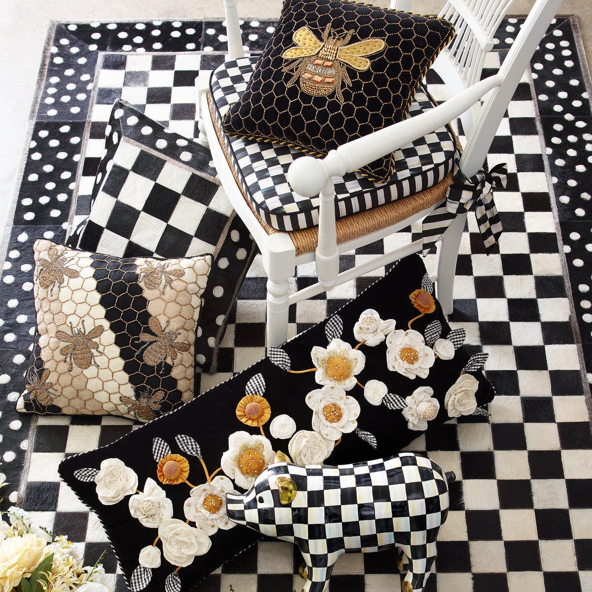Courtly Check Chair Cushion - Image 6