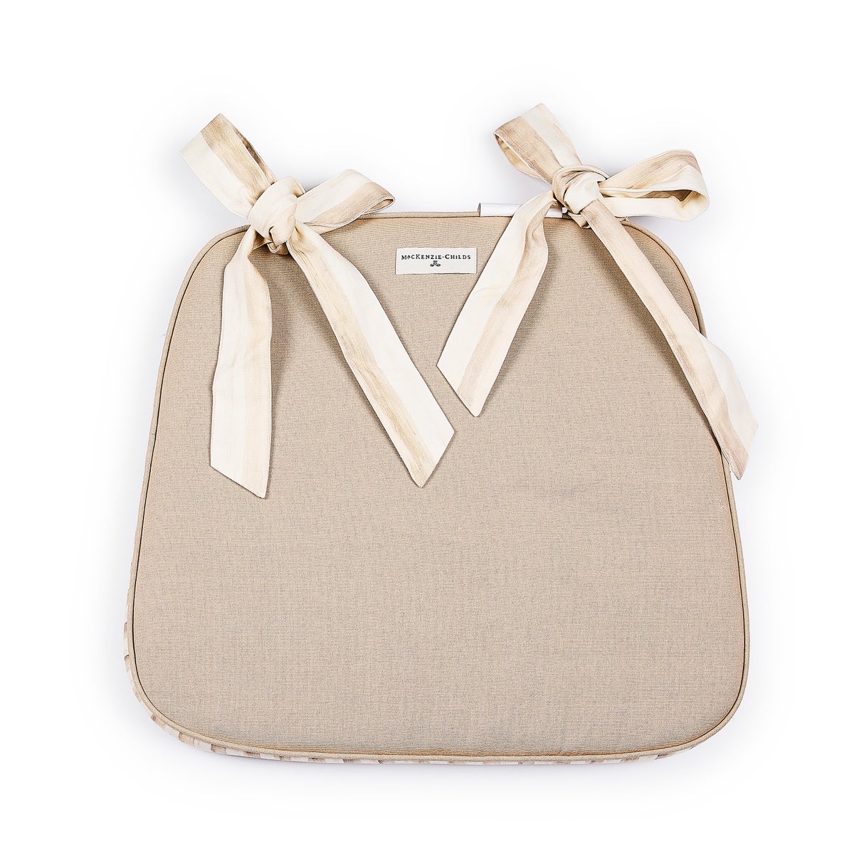 Mocha Check Chair Cushion - Image 3