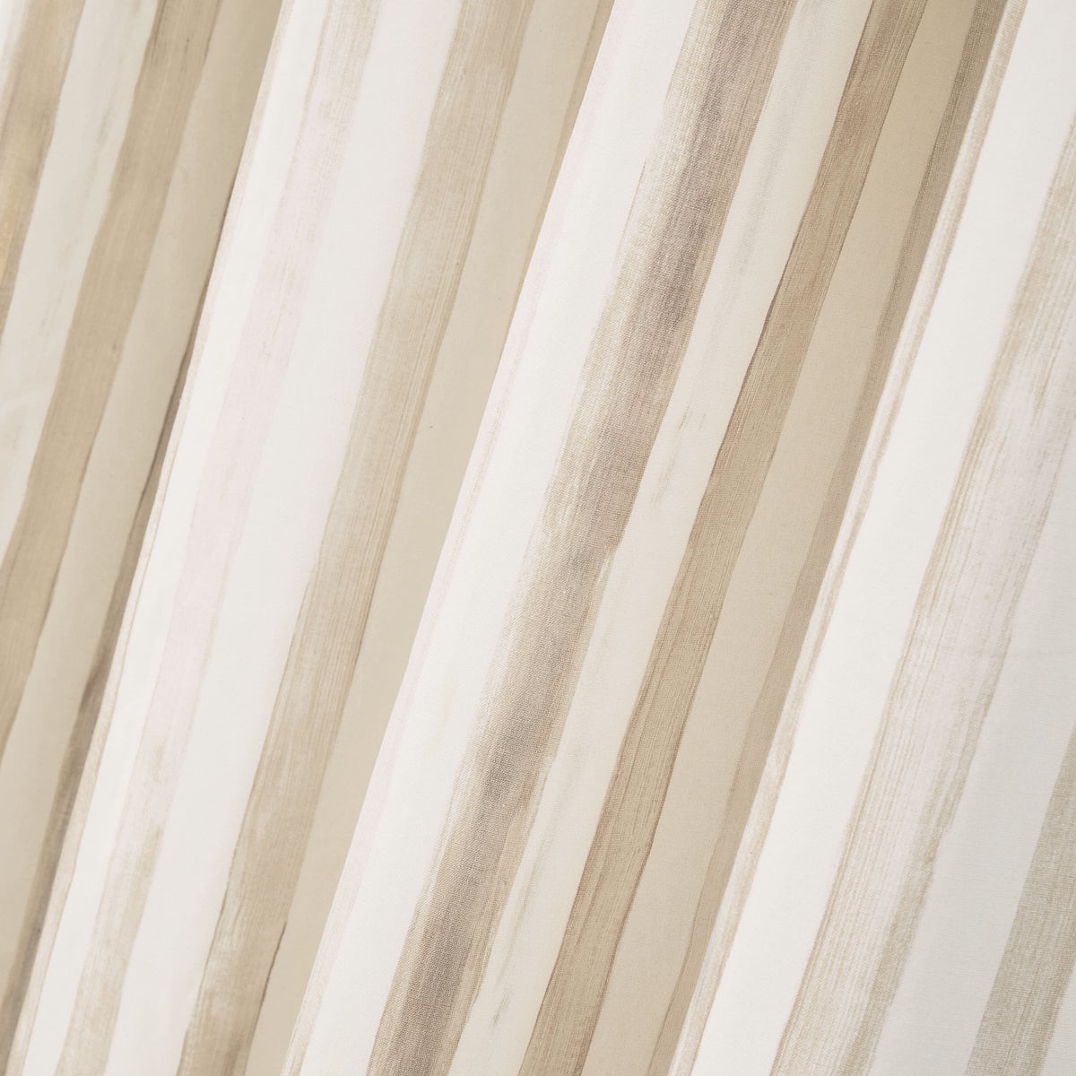 Mocha Stripe 84" Grommet Curtain Panel - Image 3