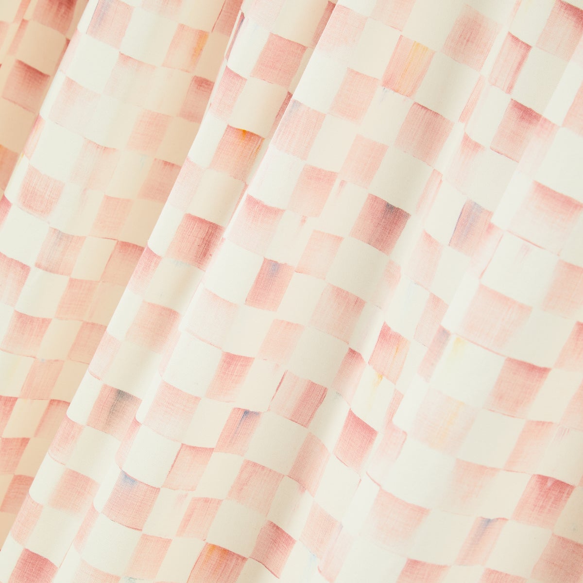 Rosy Check 84" Curtain Panel - Image 3