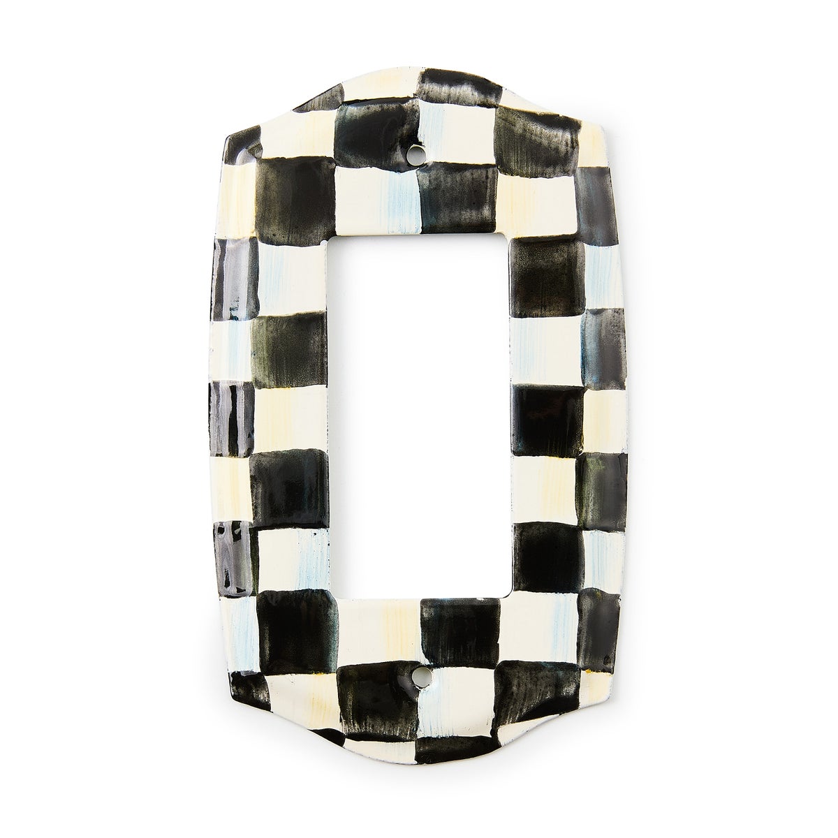 Courtly Check Single Rocker Switch Plate