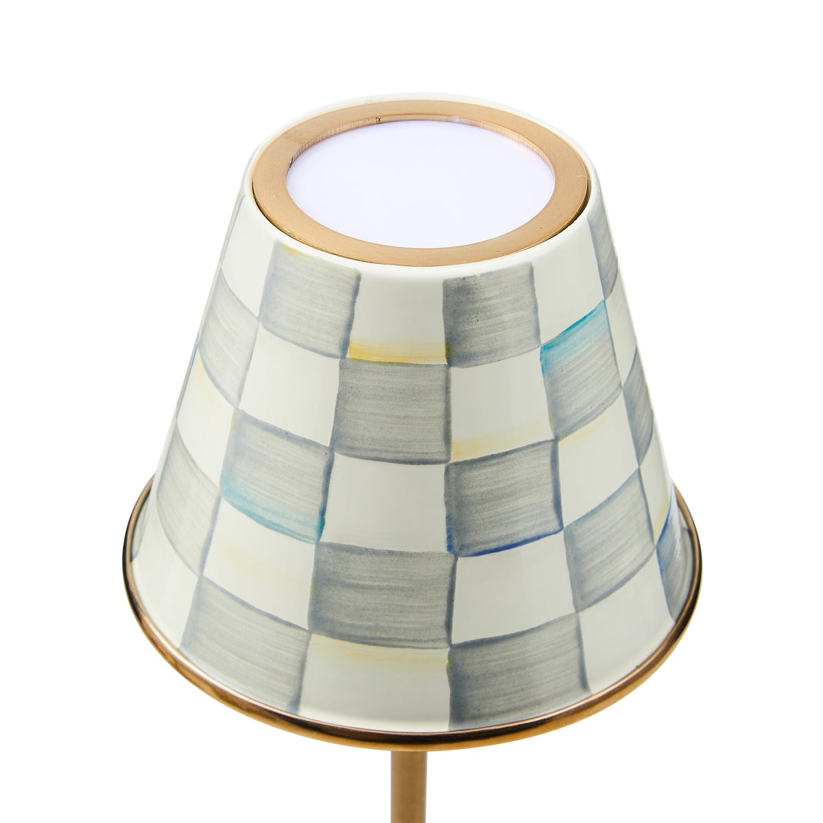 Sterling Check LED Rechargeable Cafe Table Lamp - Image 4