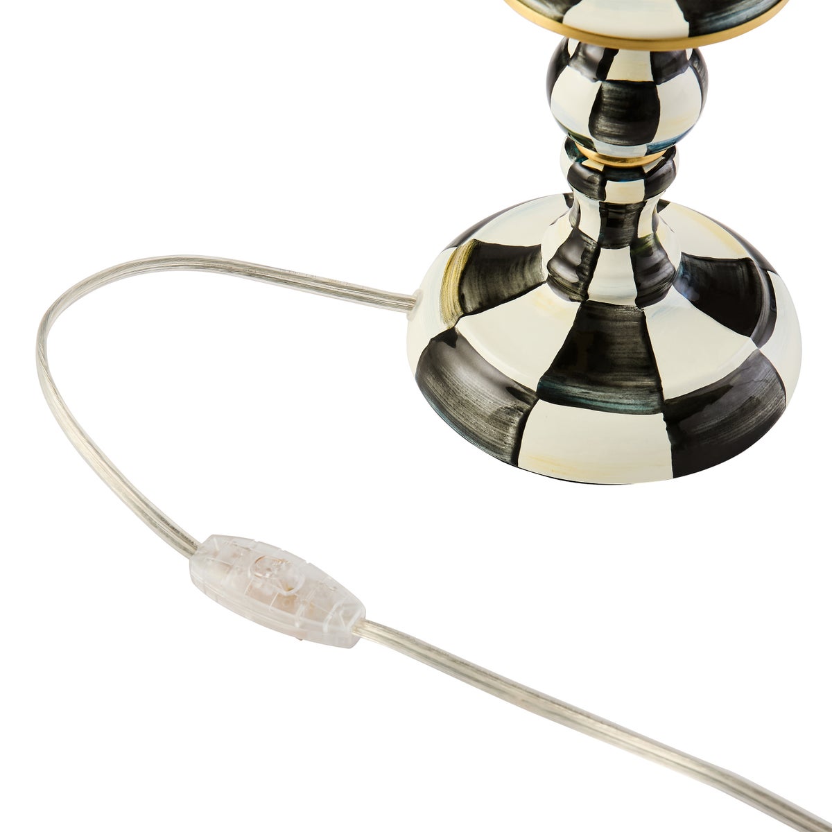 Courtly Check Candlestick Lamp - Image 4