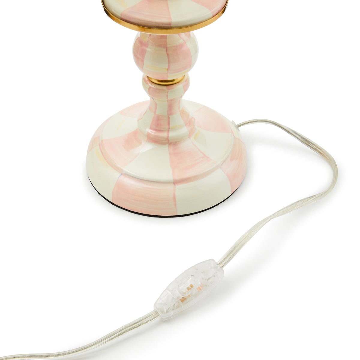 Rosy Check Candlestick Lamp - Image 3