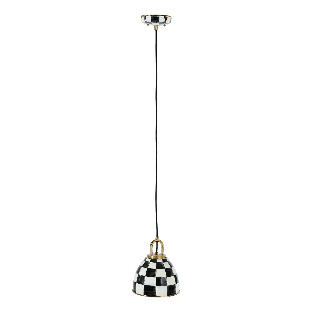 Courtly Check 8" Dome Pendant Lamp - Image 3