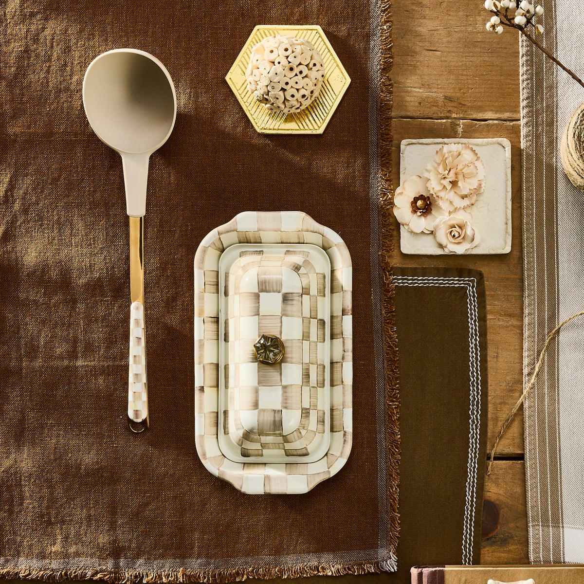 Mocha Check Butter Box - Image 6