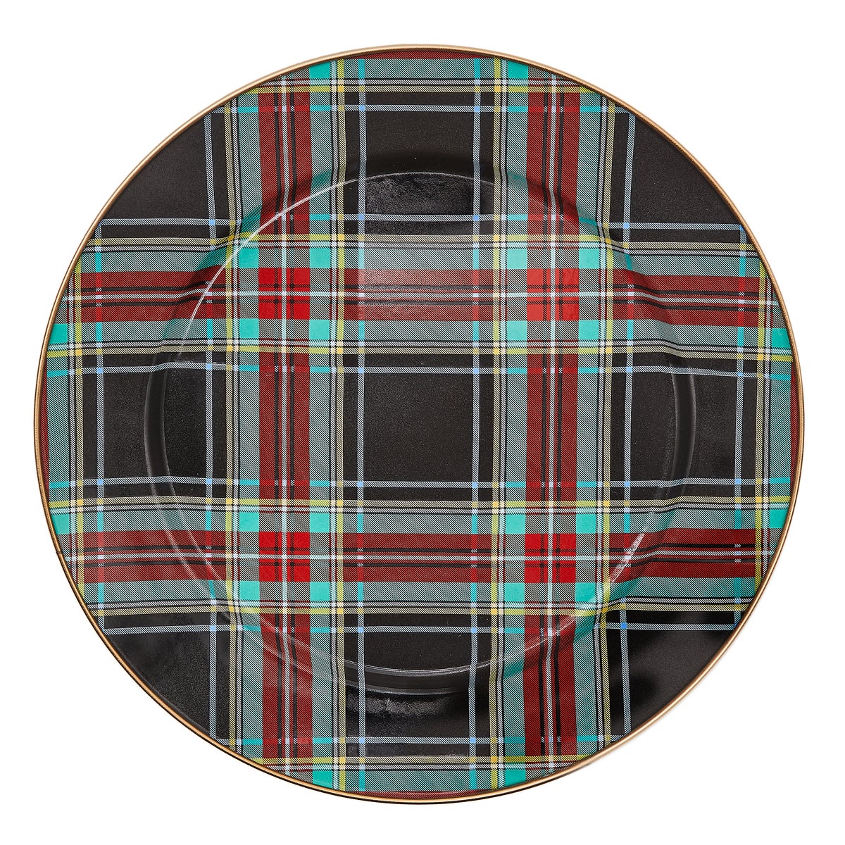 Tartan Black Charger