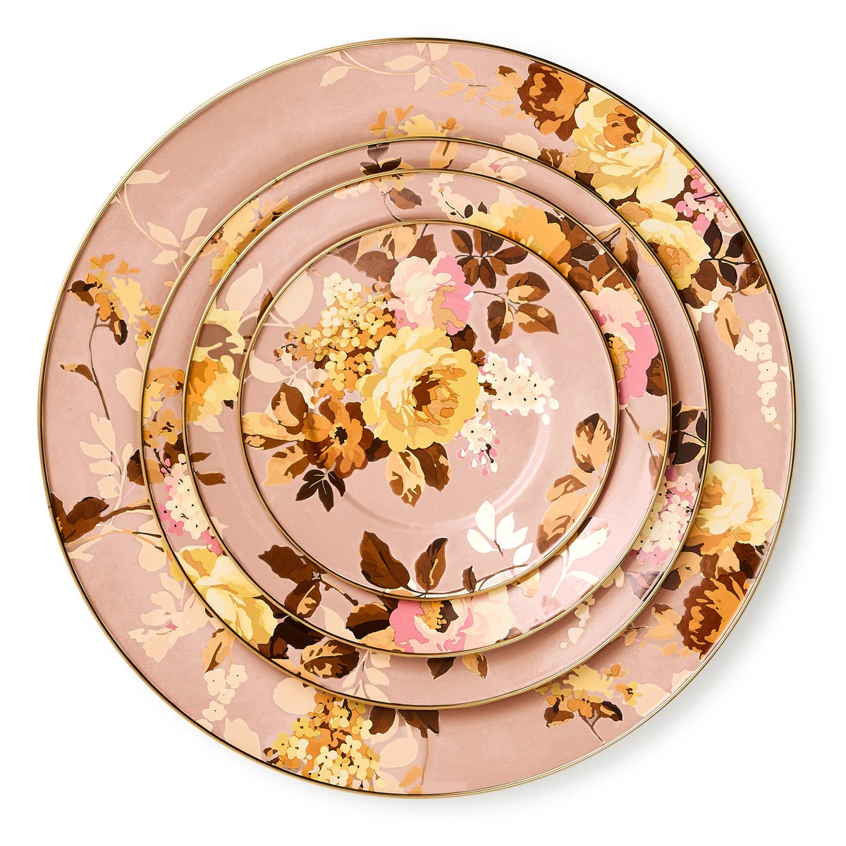 Wild Rose Mauve Charger/Plate - Image 4