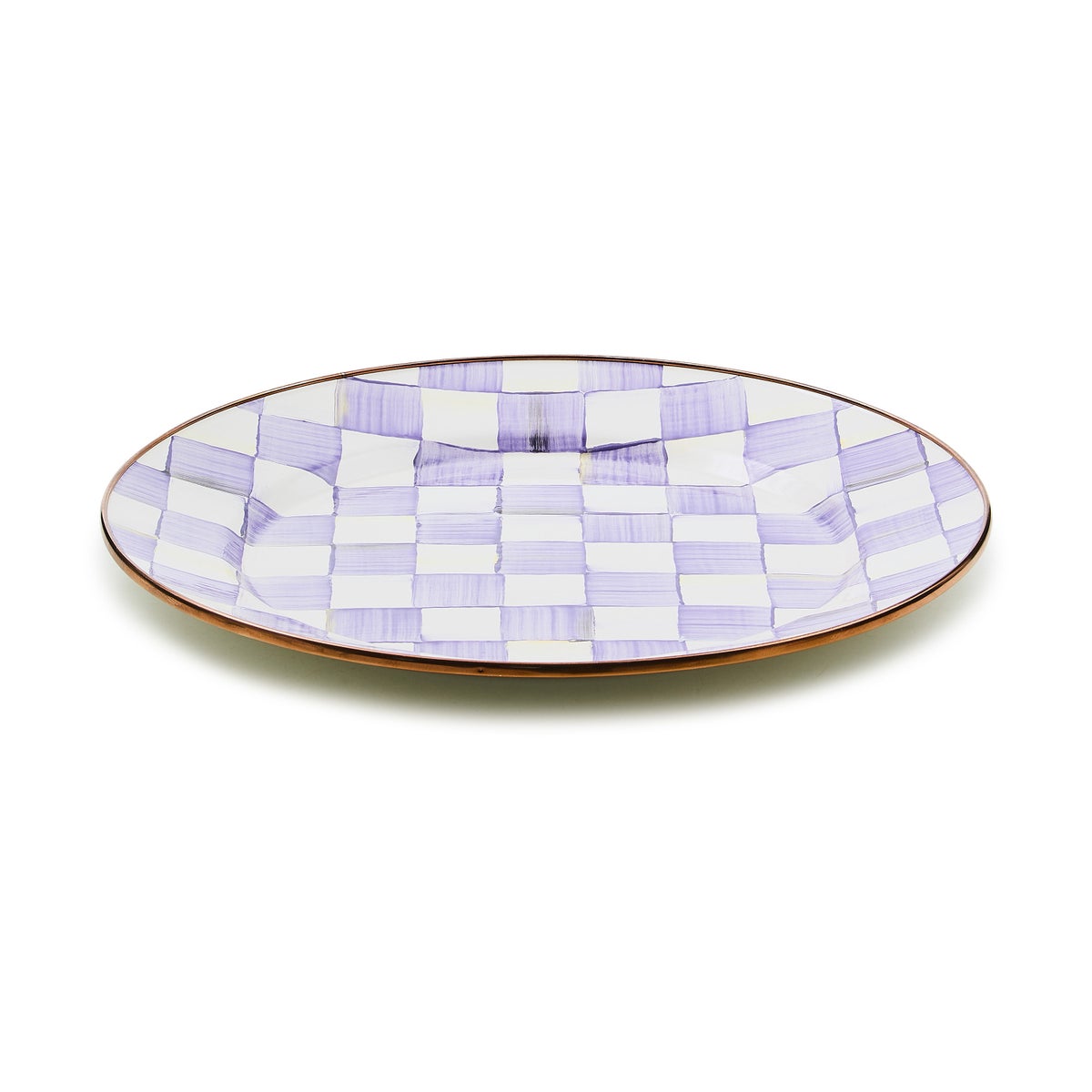 Violet Check Charger/Plate - Image 3