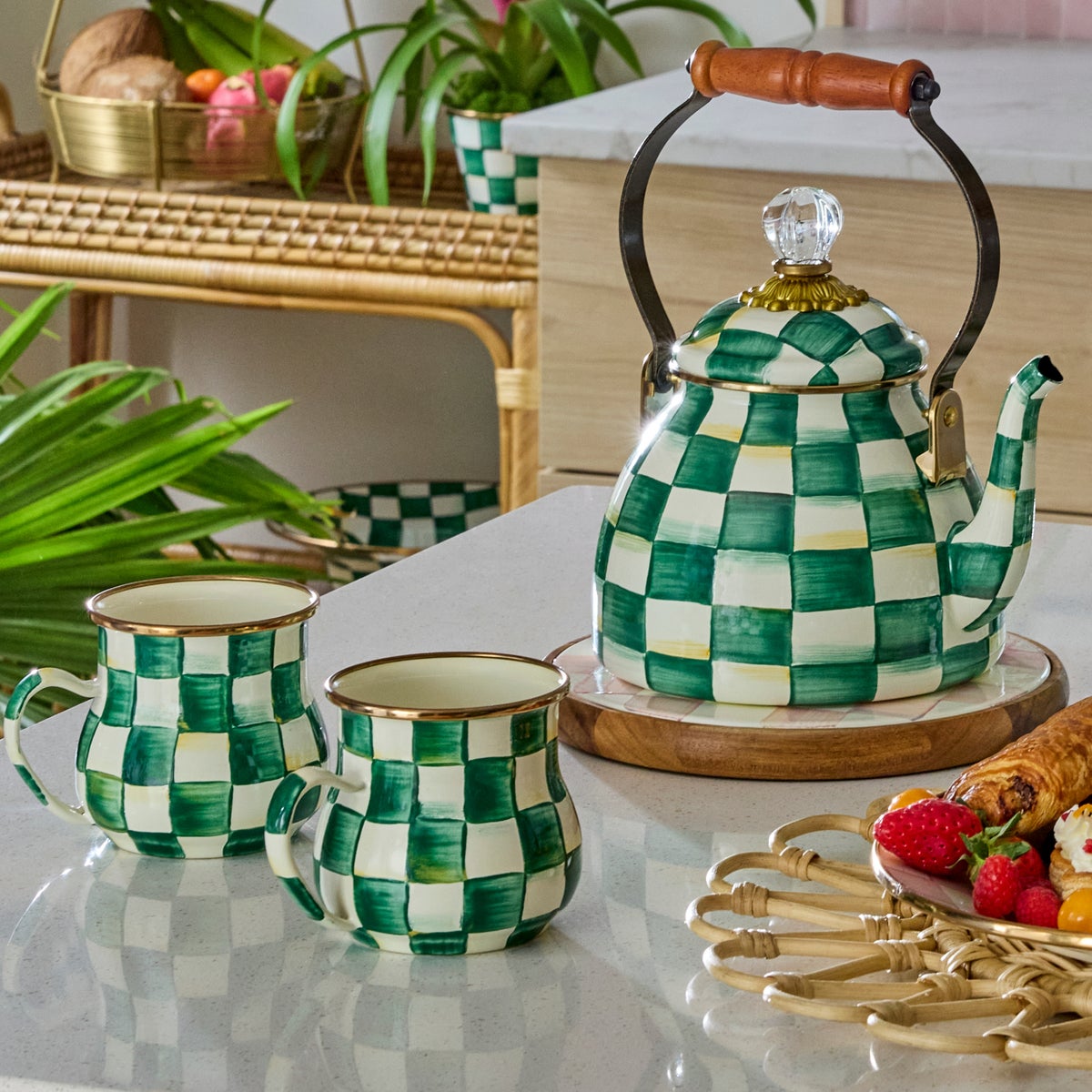 Emerald Check Mug - Image 2