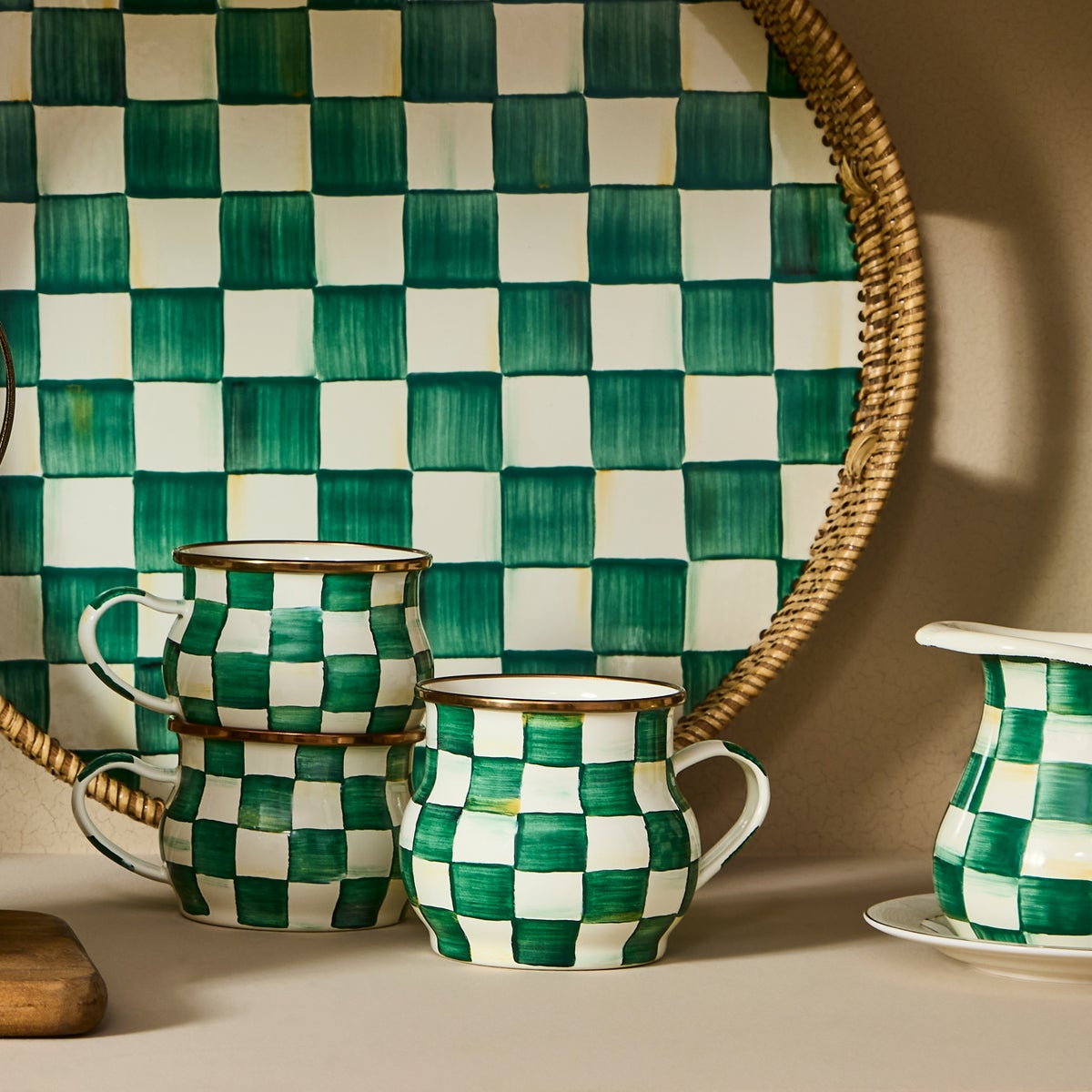 Emerald Check Mug - Image 3