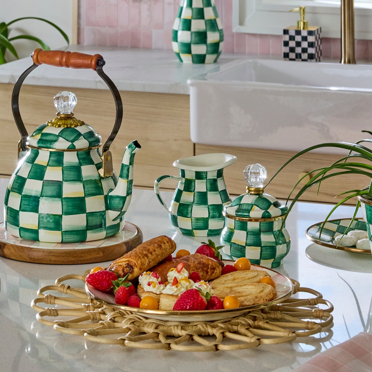 Emerald Check Creamer - Image 2