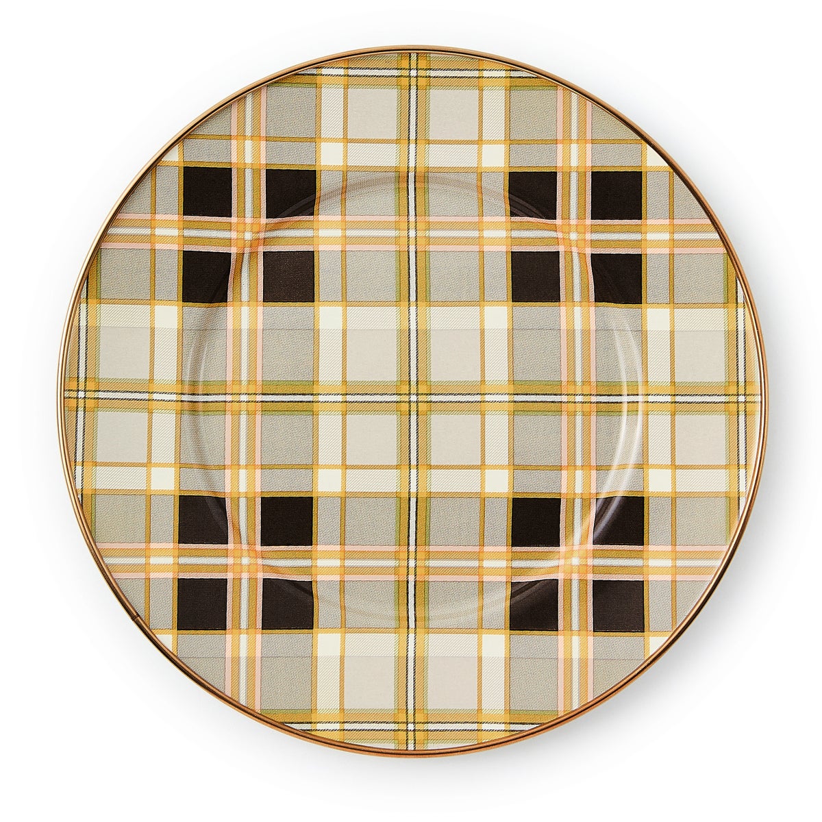 Tartan Mocha Salad Plate