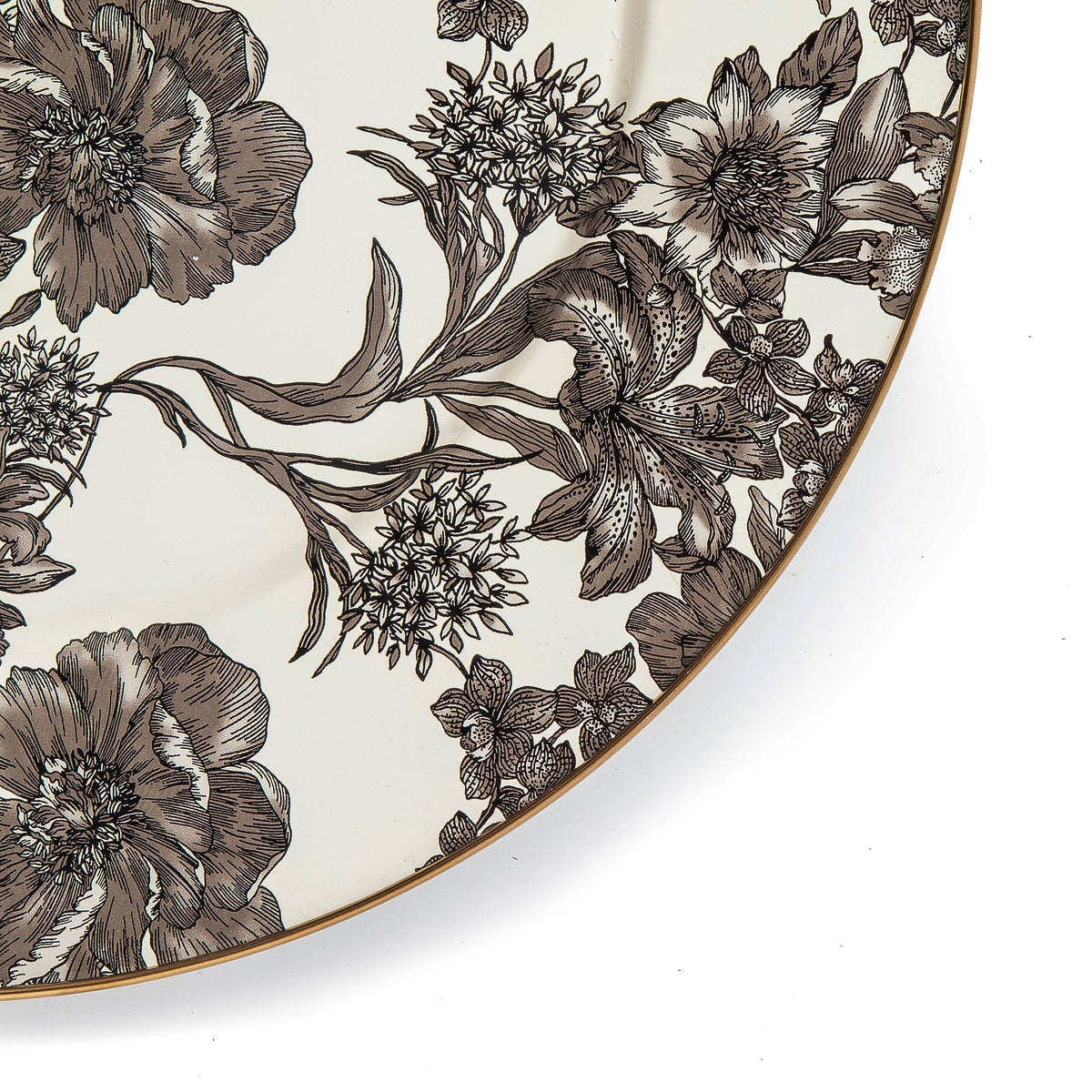 Sterling English Garden Enamel Serving Platter - Image 3