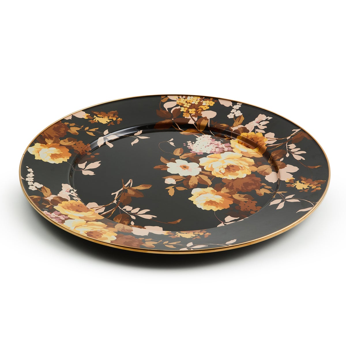 Wild Rose Brown Serving Platter - Image 3