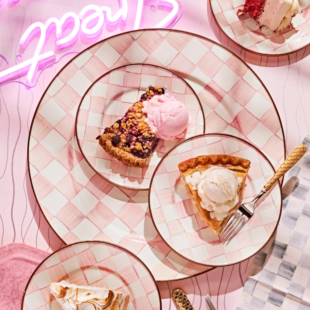 Rosy Check Serving Platter - Image 4
