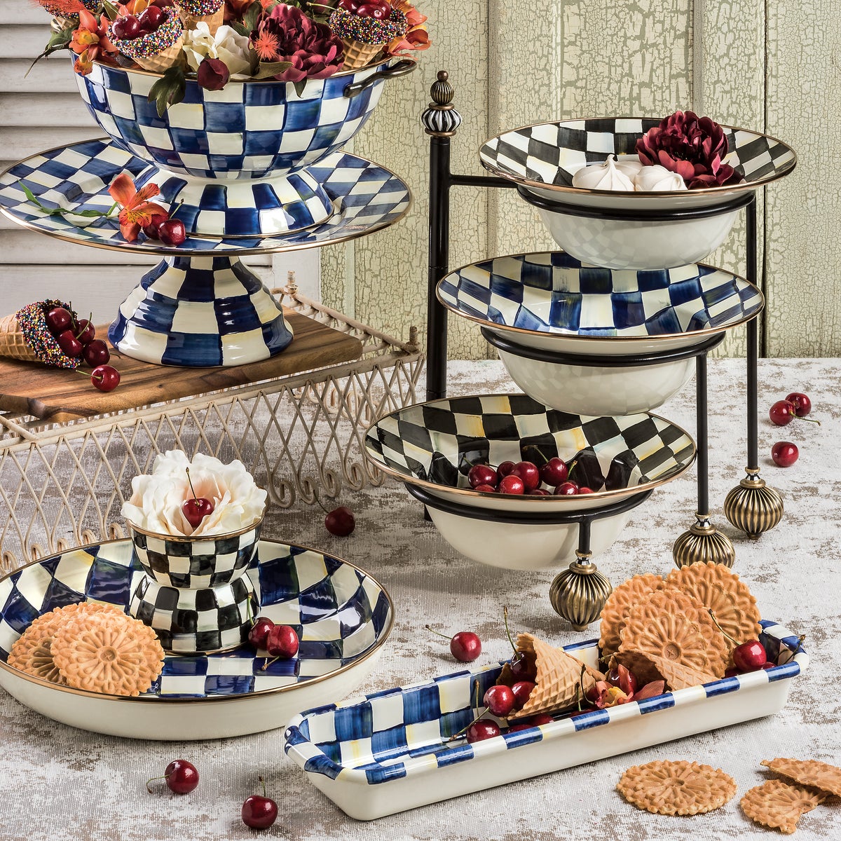 Royal Check Serving Bowl - Image 3