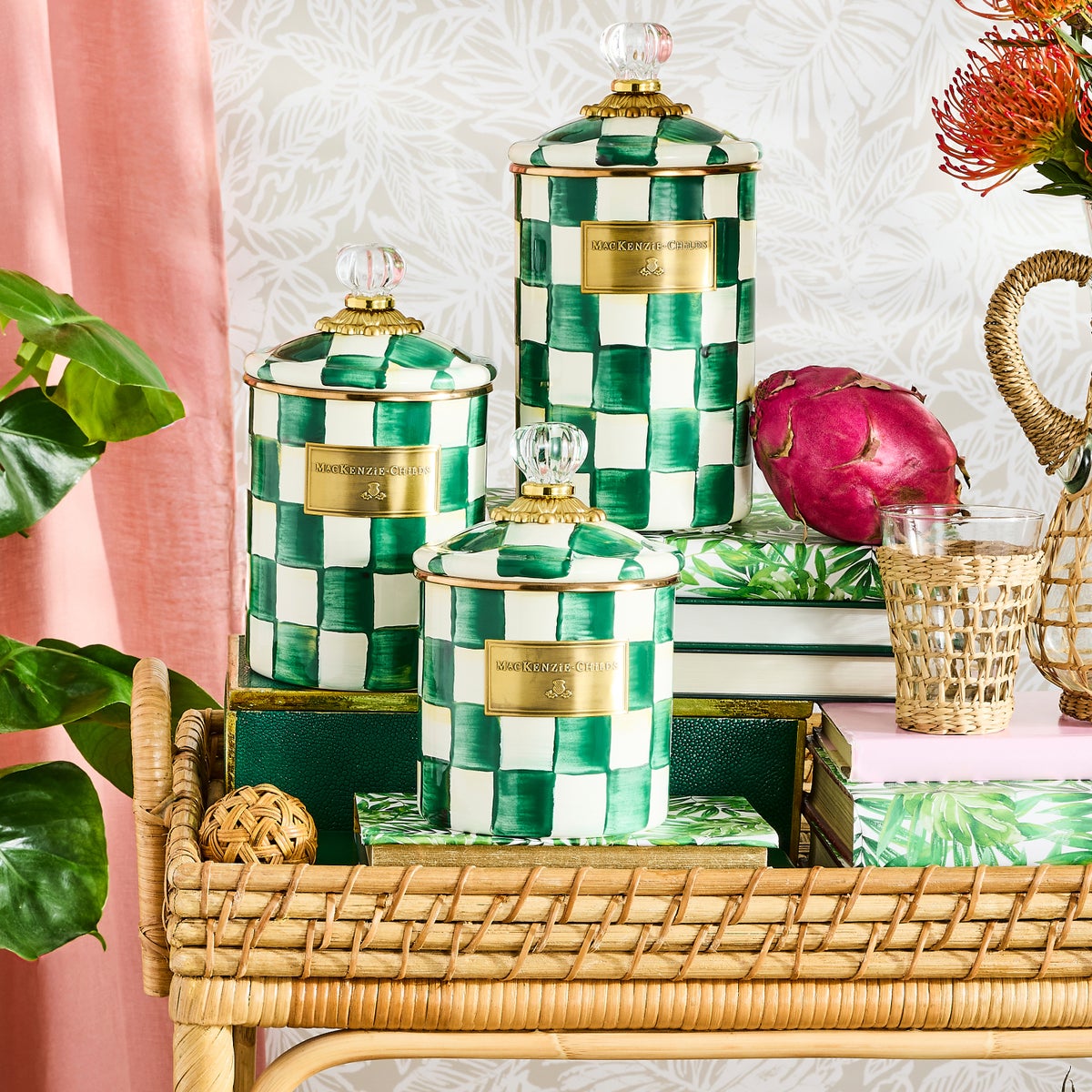 Emerald Check Small Canister - Image 6