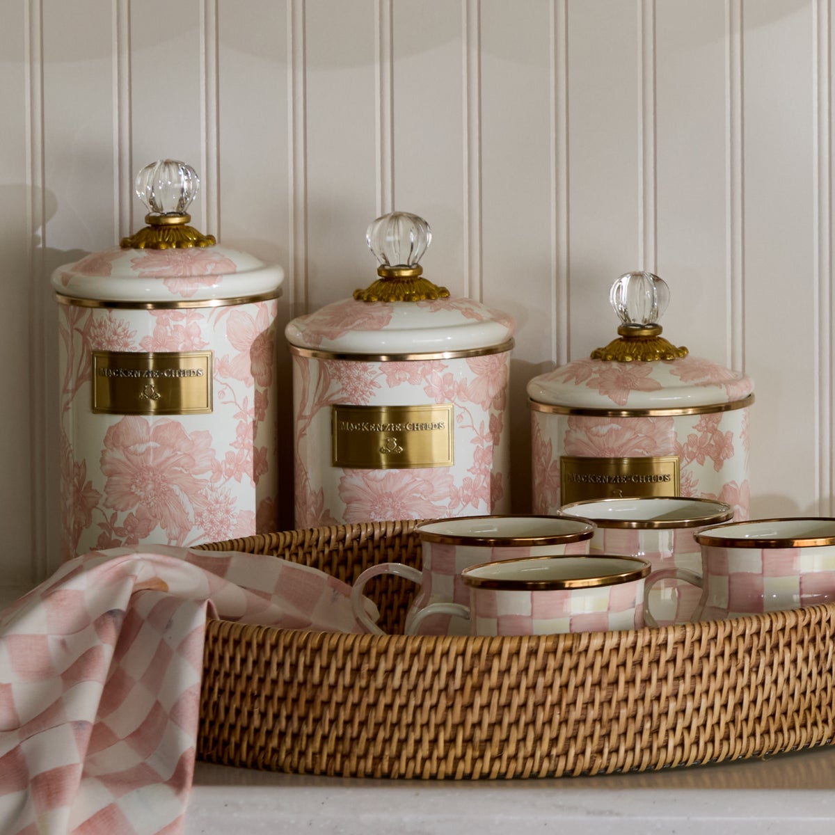Rosy English Garden Medium Canister - Image 4
