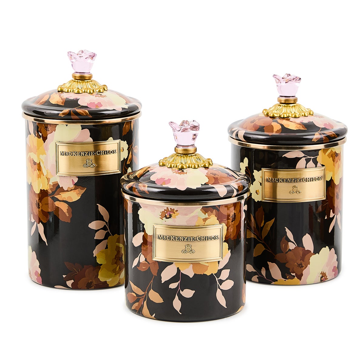 Wild Rose Brown Medium Canister - Image 3