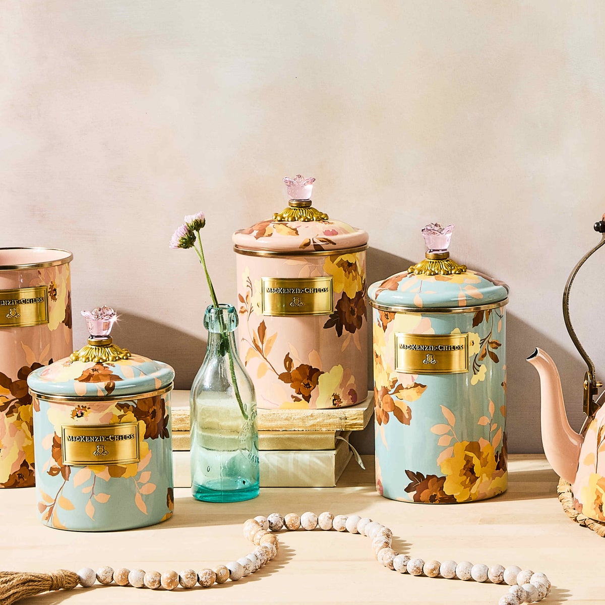 Wild Rose Mauve Medium Canister - Image 2