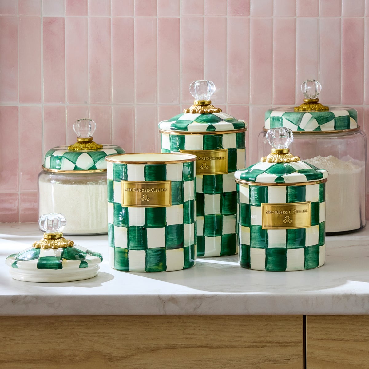 Emerald Check Large Canister - Image 5