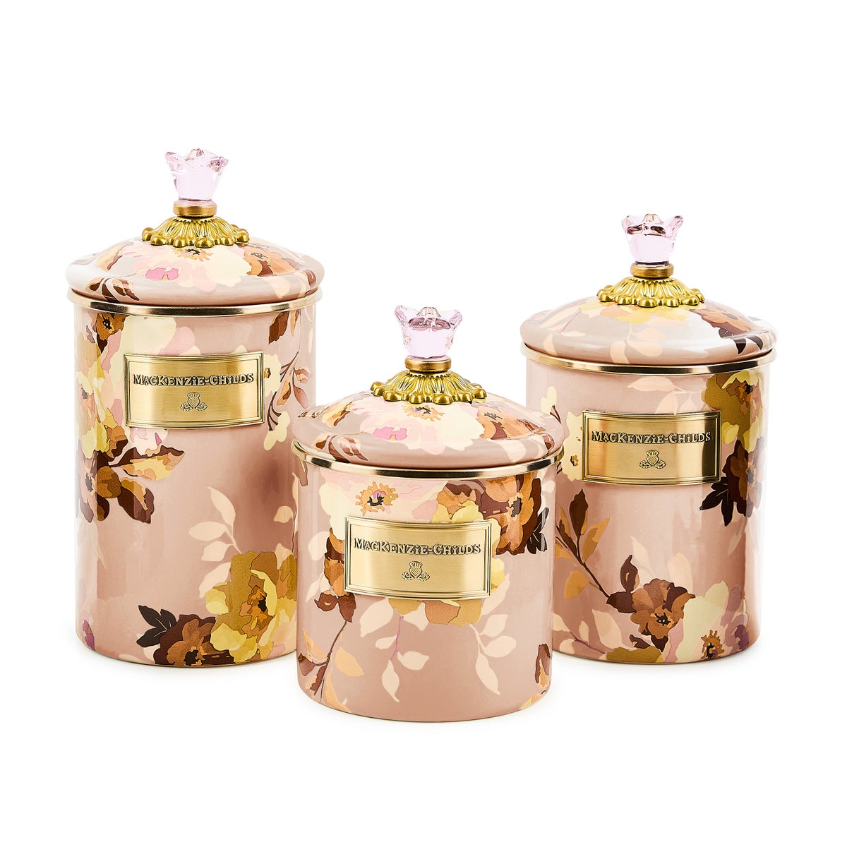 Wild Rose Mauve Large Canister - Image 3