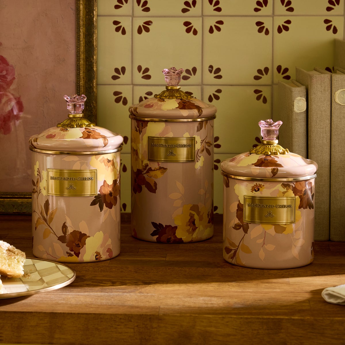Wild Rose Mauve Large Canister - Image 4