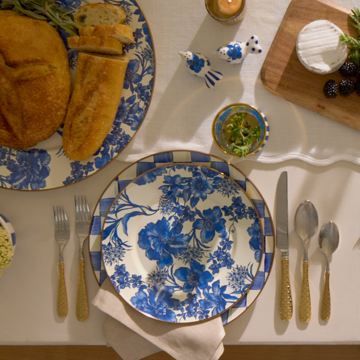 Royal English Garden Enamel Dinner Plate - Image 2