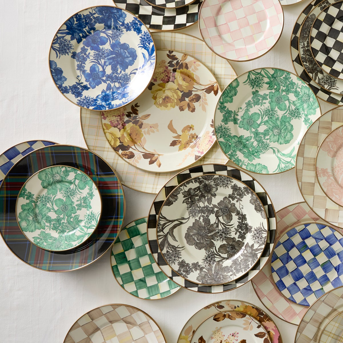 Emerald English Garden Dinner Plate - Image 6