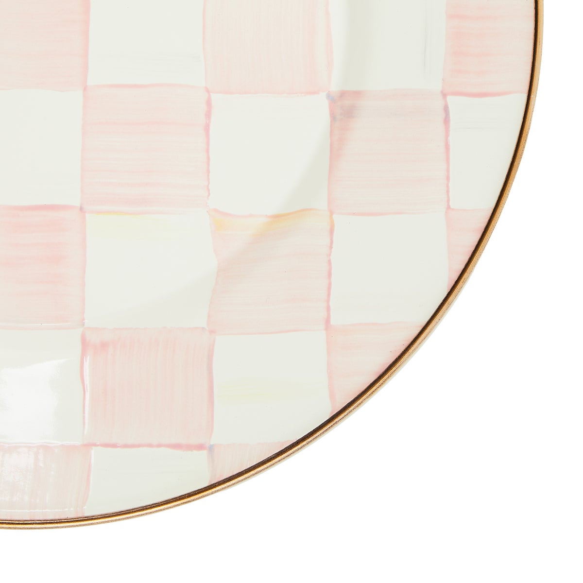 Rosy Check Dinner Plate - Image 3