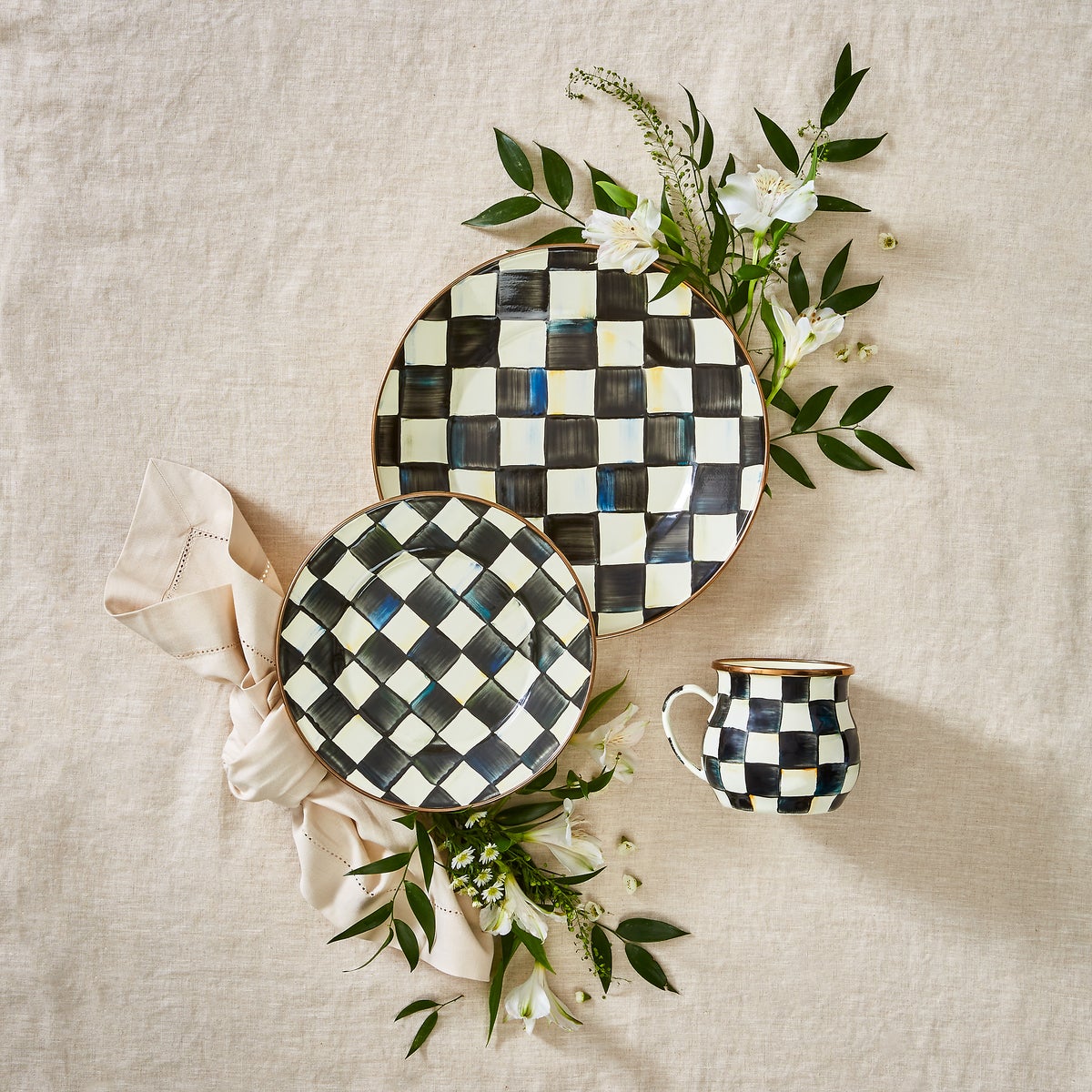 Courtly Check Dinner Plate - Image 4