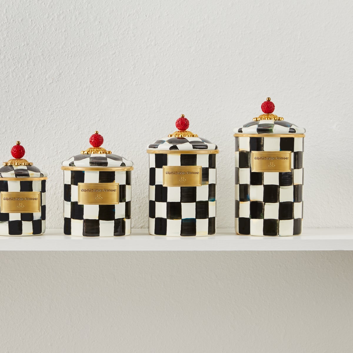 Courtly Check Canisters, Set of 3 - Image 5