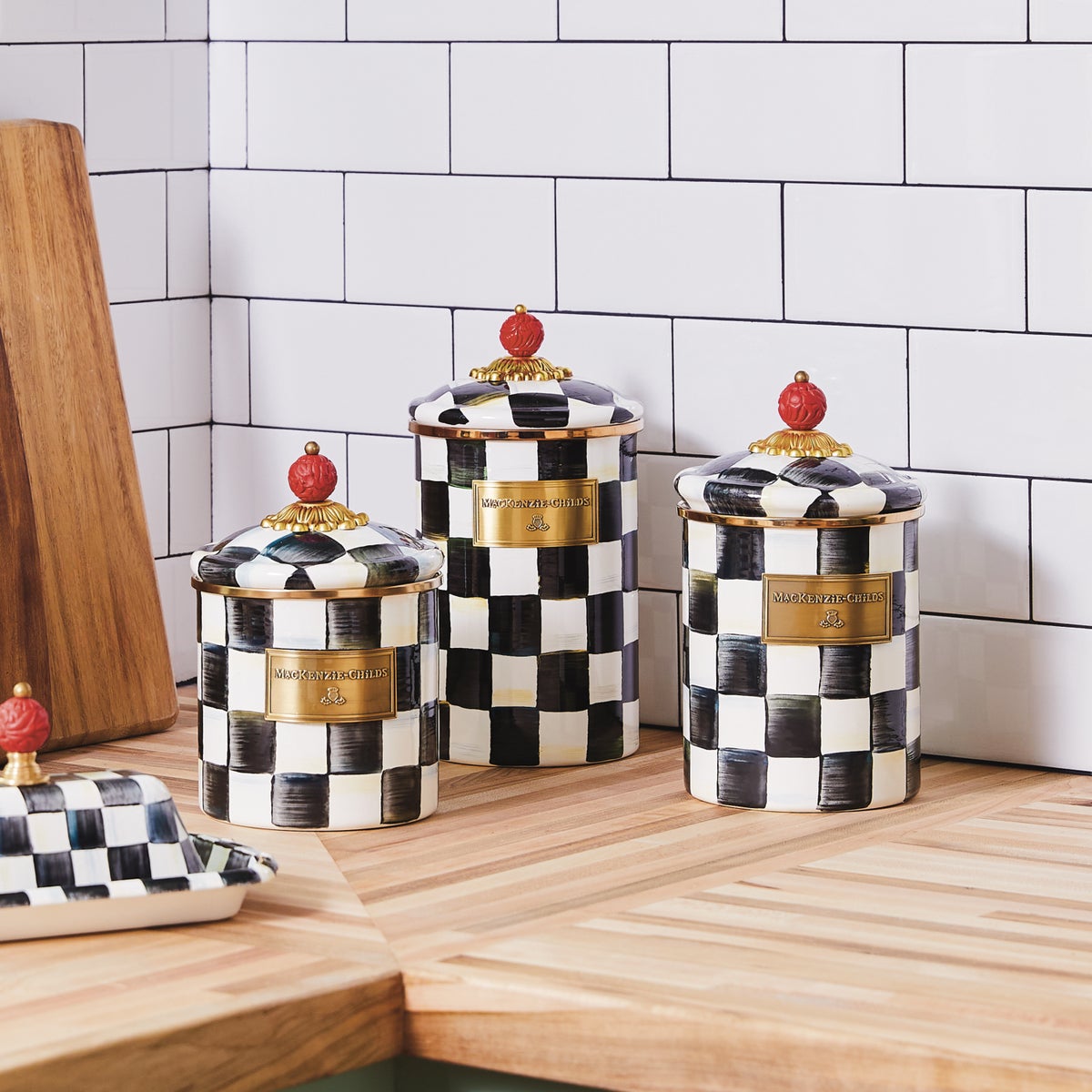 Courtly Check Canisters, Set of 3 - Image 6
