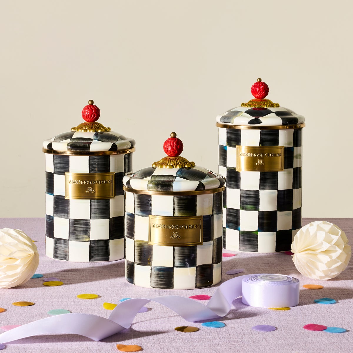 Courtly Check Canisters, Set of 3 - Image 8