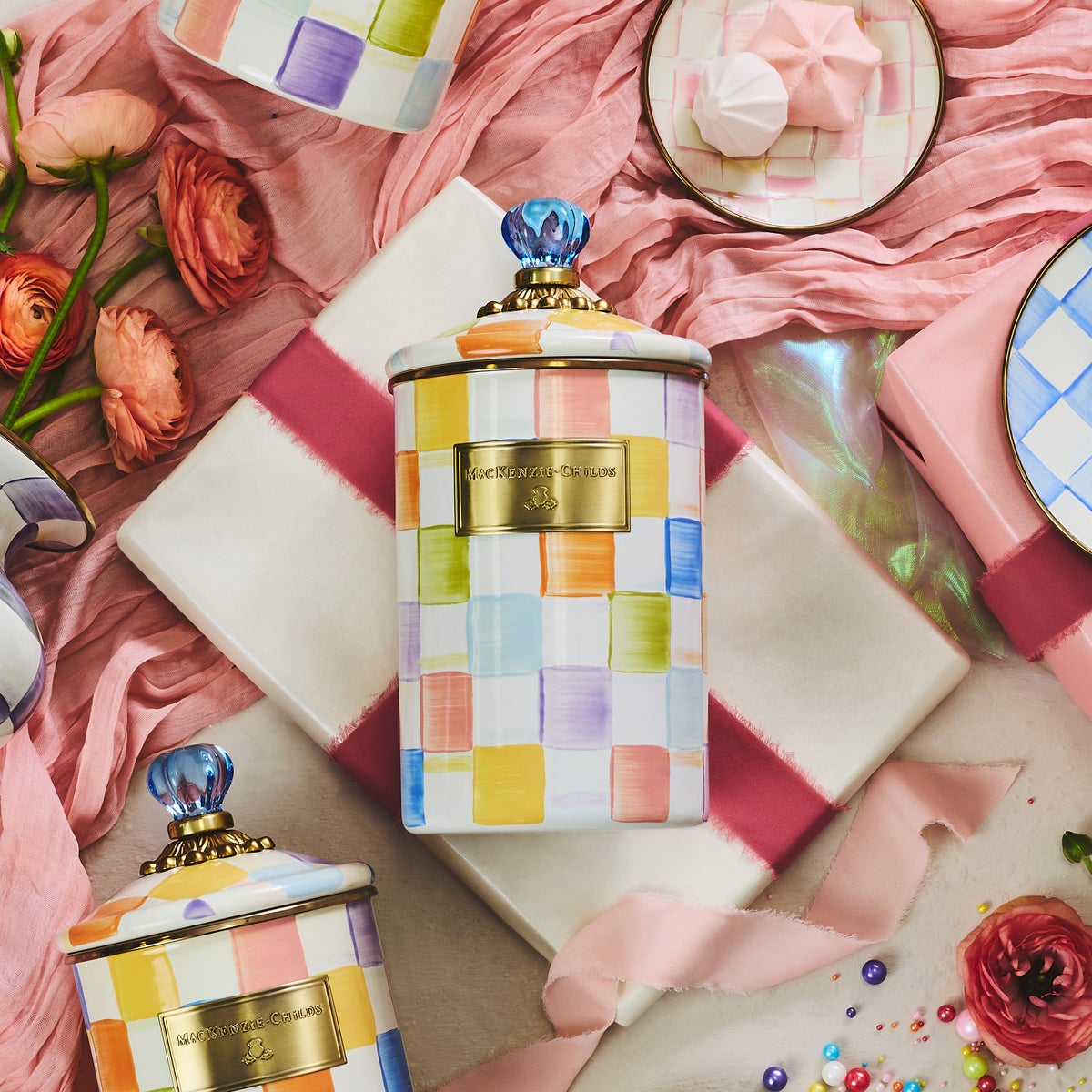 Confetti Check Canisters, Set of 3 - Image 4