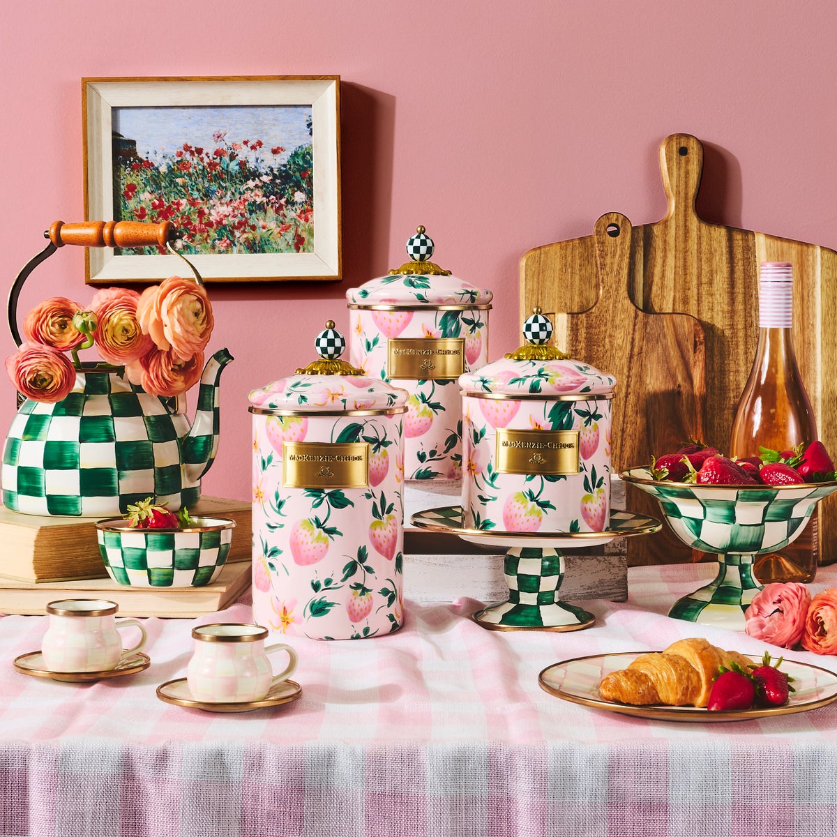 Strawberry Canisters, Set of 3 - Image 2