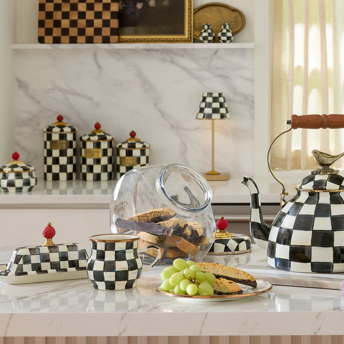 Cookie Jar with Courtly Check Lid - Image 6