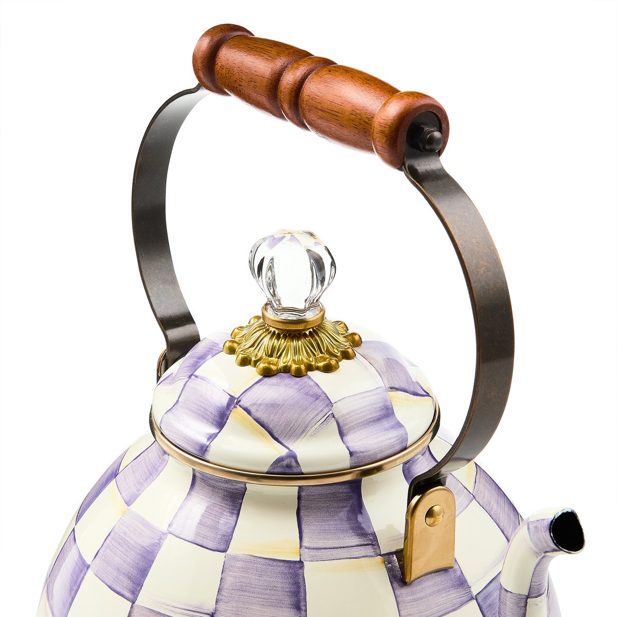 Violet Check 3 Quart Tea Kettle - Image 3