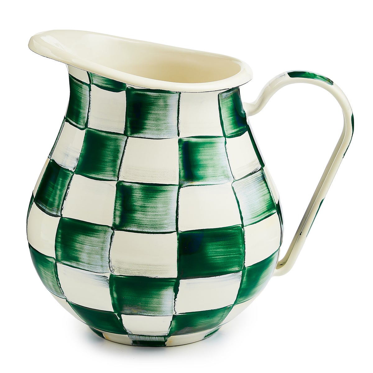 Emerald Check Pitcher