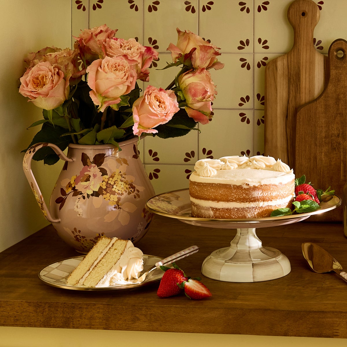 Wild Rose Mauve Pitcher - Image 3