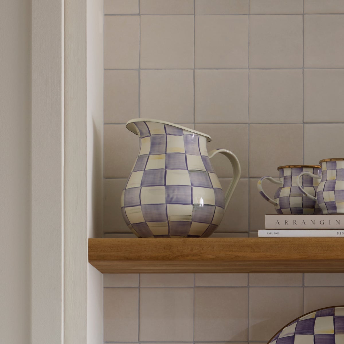 Violet Check Pitcher - Image 3
