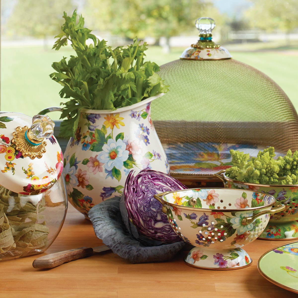 White Flower Market Pitcher - Image 5