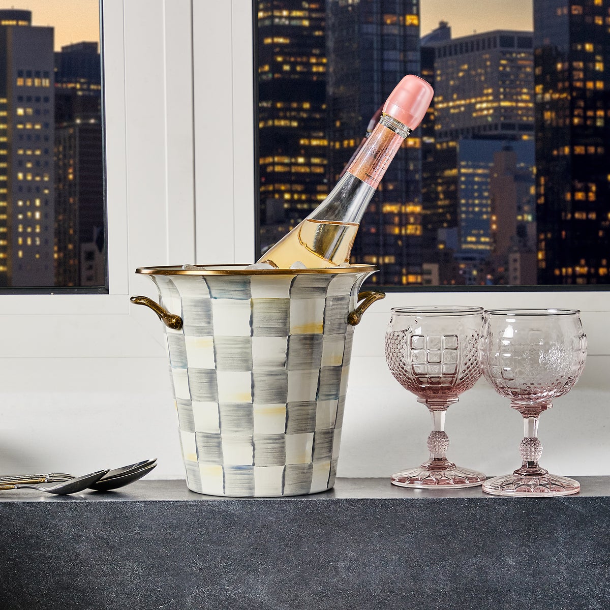 Sterling Check Wine Cooler - Image 2