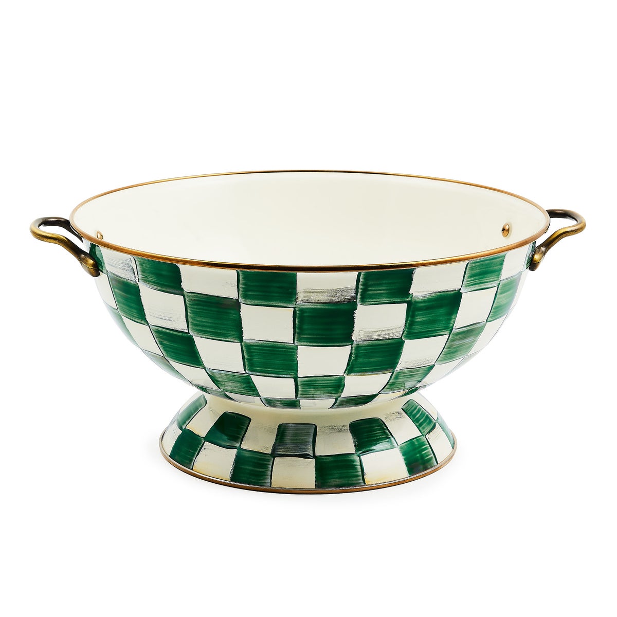 Emerald Check Everything Bowl