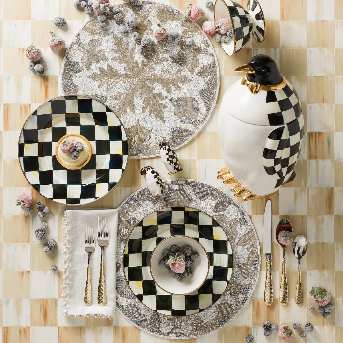 Courtly Check Ice Cream Dish - Image 4