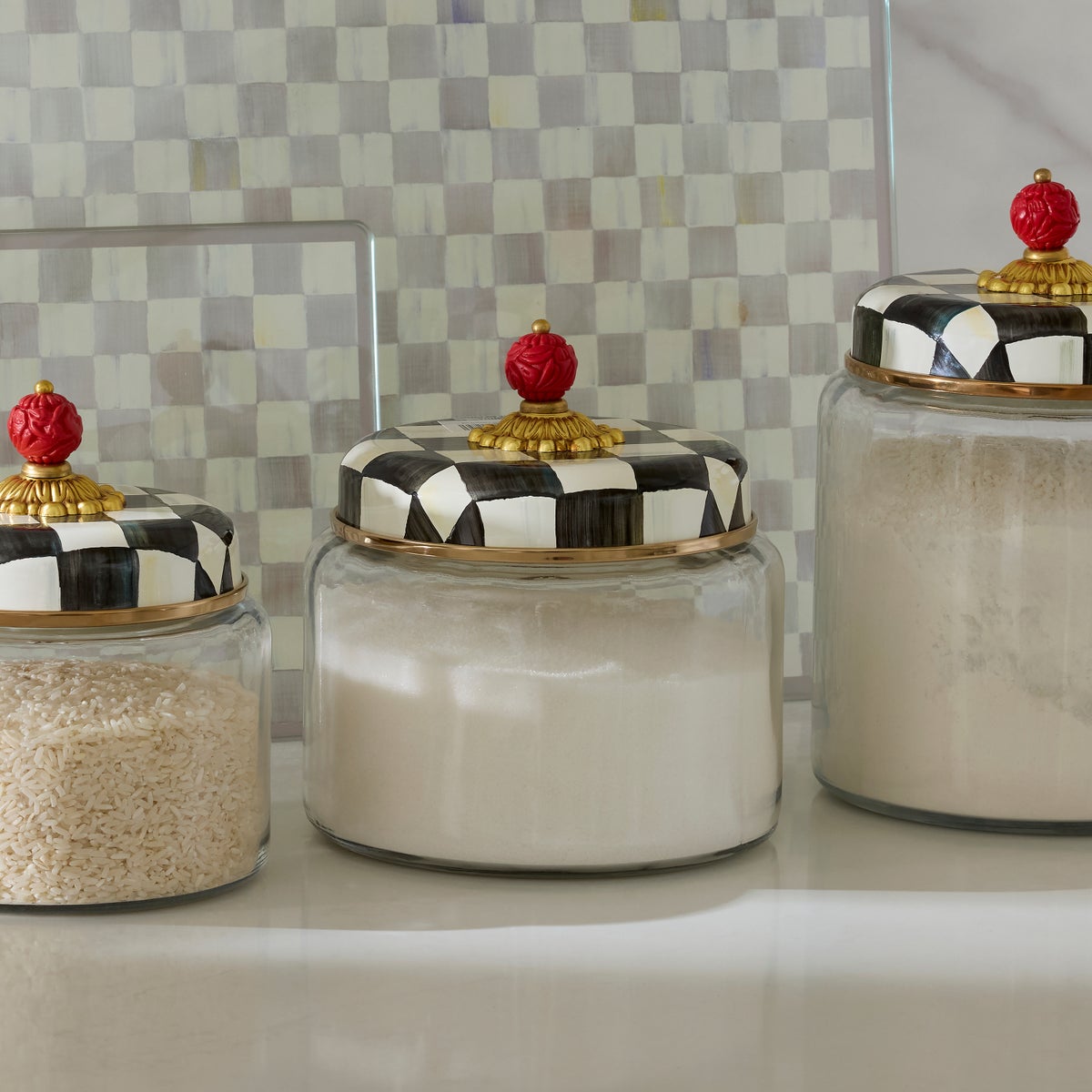Courtly Check Medium Kitchen Canister - Image 7