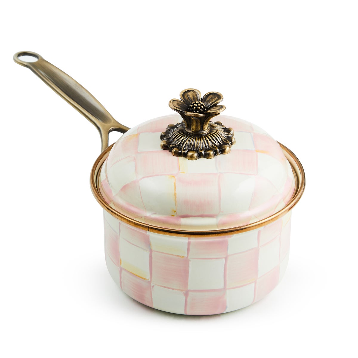 Rosy Check 1 Qt. Saucepan