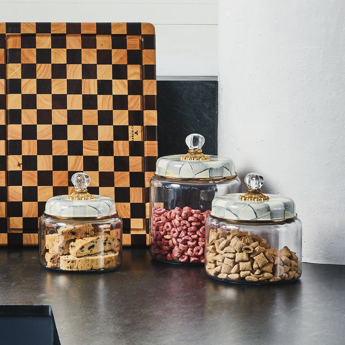 Sterling Check Kitchen Canister Set - Image 2